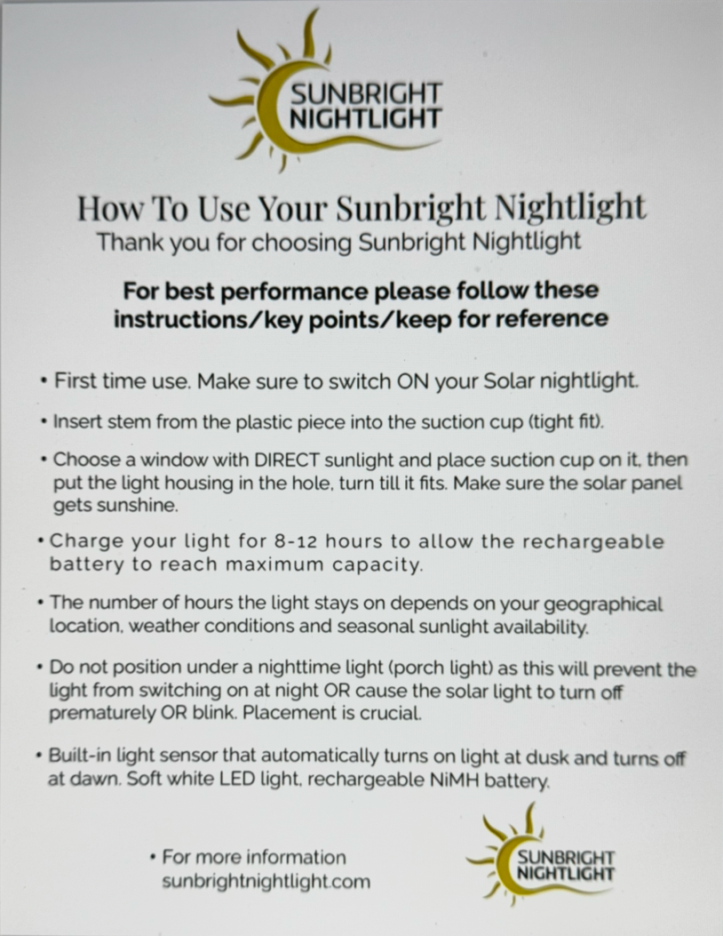 Sunbright Nightlight