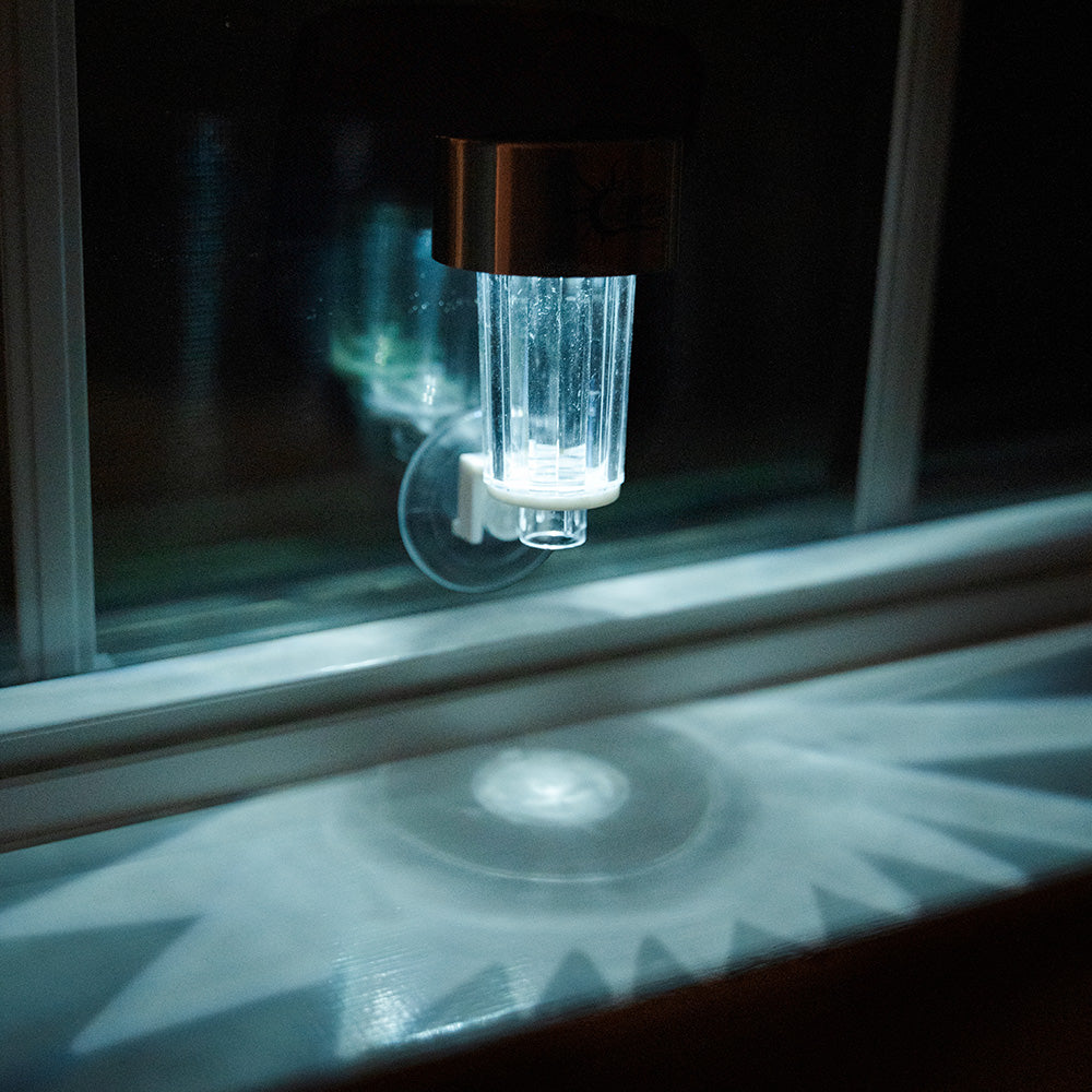 Sunbright Nightlight - Solar Powered, Indoor, Window Mount Nightlight, Warm White Light